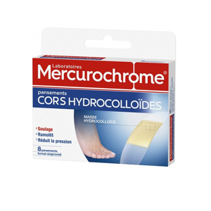 Mercurochrome Pansements Hydrocolloïdes Cors boite de 8 - Publicité