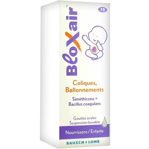 Bausch & Lomb Junior Bloxair Coliques et Ballonnements Gouttes Orales 20ml - Publicité