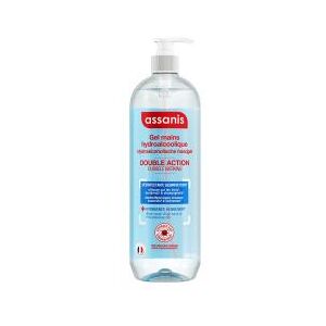 Assanis Gel Mains Hydroalcoolique 980 ml - Flacon-Pompe 980 ml - Publicité