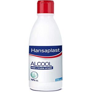 HANSAPLAST Antiseptique Alcool 70% Volume (1 x 250 ml), Alcool modifié pour désinfection cutanée, Solution désinfectante pour petites plaies superficielles - Publicité