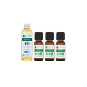 Voshuiles Kit « Stop Cellulite » 3 Huiles Essentielles Bio & 1 Huile Vegetale Bio