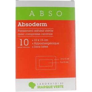 Marca Verde Absoderm Apósitos Adhesivos 10x15cm 10uds