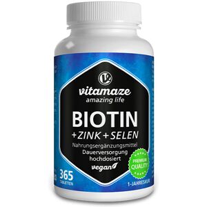 Biotine 10mg + Zinc + Sélénium 365 comprimés