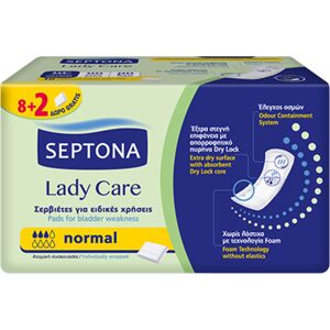 Septona Serviettes hygieniques pour l'incontinence - Normal, 10 serviettes