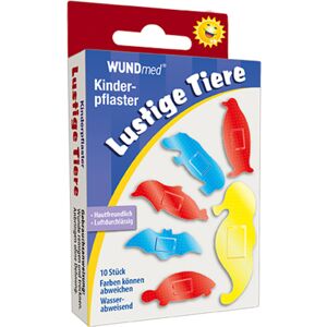 WUNDmed Pansement en forme d'animal pour enfants, 10 pieces