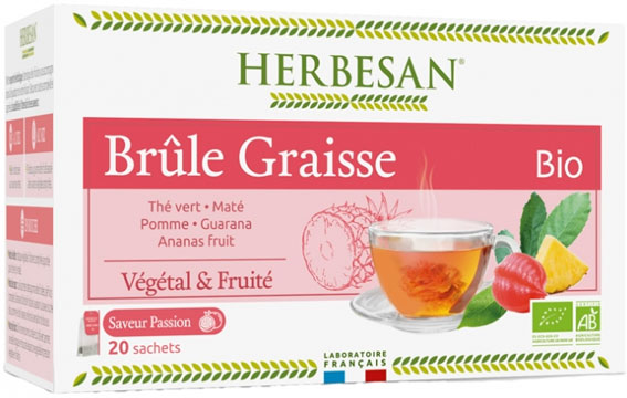 Herbesan Bio Infusion Brûle Graisse 20 sachets