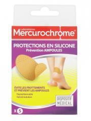 Mercurochrome Prévention Ampoules Protections en Silicone 5 Unités - Boîte 5 protections en silicone