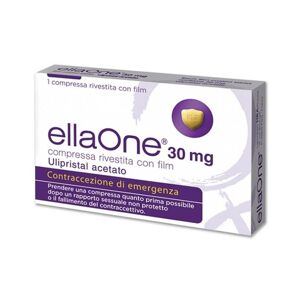 Perrigo Ellaone 30mg Ulipristal Acetato Contraccezione di Emergenza, 1 Compressa Rivestita