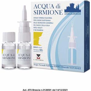 Menarini Terme di Sirmione Acqua Di Sirmione Spray Nasale, 6 Flaconcini Da 15ml