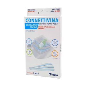 Fidia Connettivina - Cerotto Hi Tech con Acido Ialuronico 8 x 12 cm, 4cerotti