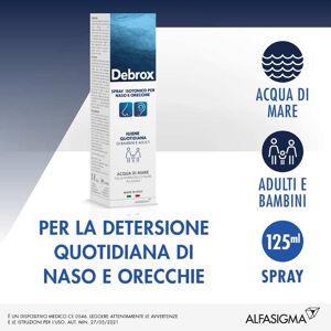 Alfasigma Debrox Spray Isotonico per Naso e Orecchie, 125ml