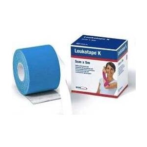 Sixtus Italia Leukotape K Benda Anelastica Media Colore Azzurro 5cmx5mt