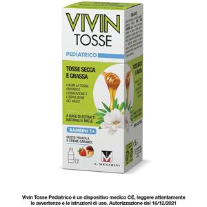 Menarini Vivin Tosse Pediatrico Sciroppo Tosse Secca e Grassa Bambini 1+, 150ml