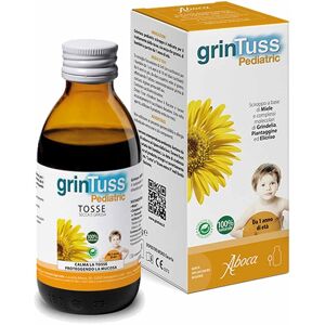 Aboca Grintuss - Pediatric Sciroppo Bambini Calma la Tosse Secca e Grassa, 180g