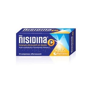 Pharmaidea Neonisidina C Acido Acetilsalicilico Paracetamolo e Vitamina C per Influenza e Raffreddore, 10 Compresse