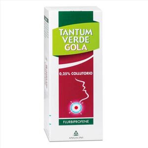 Angelini Tantum Verde Gola Collutorio 0,25% Flurbiprofene Trattamento di Stati Infiammatori del Cavo Orofaringeo, 160ml