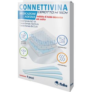 Connettivina Cerotto Hi Tech Medicazione Adesiva 4 Pezzi Misure Miste