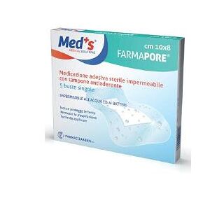 Farmac-Zabban Med's Medicazione Adesiva Sterile Trasparente Impermeabile 10 m x 15 cm 5 Pezzi