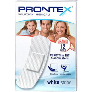 Prontex Safety  White Strips Cerotti Bianchi Grandi 12 Pezzi