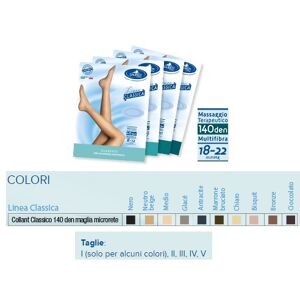 Sauber Linea Classica Collant 140 Den Colore Nero Taglia 2