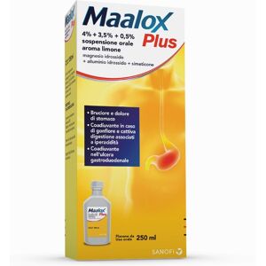 Maalox Plus Sospensione Orale Gusto Limone 250 ml