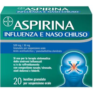 Bayer Aspirina Influenza e Naso Chiuso 20 Buste