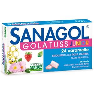 SANAGOL Gola Tuss Junior 24 Caramelle Gusto Fragola