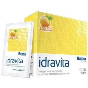 HUMANA Idravita Integratore Alimentare 12 Bustine Gusto Arancia