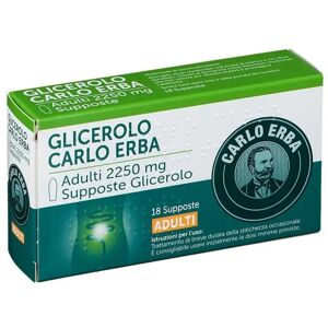 CARLO ERBA OTC Srl Glicerolo Carlo Erba 18 Supposte 2250 mg.