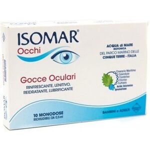 EURITALIA PHARMA (div.COSWELL) ISOMAR OCCHI GOCCE OCULARI ALL'ACIDO IALURONICO 0,20% 10 FLACONCINI