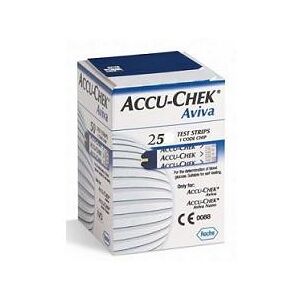 ROCHE DIABETES CARE ITALY SpA STRISCE MISURAZIONE GLICEMIA ACCU-CHEK AVIVA BRK RETAIL 25 PEZZI