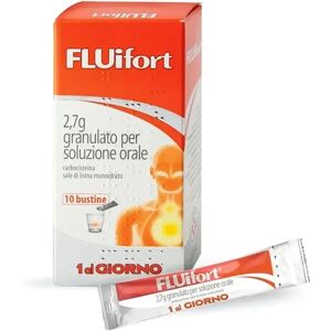 DOMPE' FARMACEUTICI SpA Fluifort Granulato Mucolitico Soluzione Orale 10 Bustine 2,7g