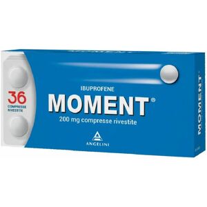 ANGELINI SpA Moment 200mg Analgesico 36 Compresse Rivestite