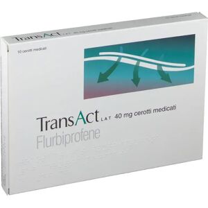 RECORDATI SpA Transact Lat 10 Cerotti Antidolorifici Flurbiprofene 40 mg