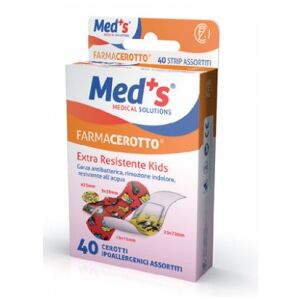 Farmac-zabban Med's Strips Kids Cerotti Polietilene Colorti 40 Pezzi Assortiti