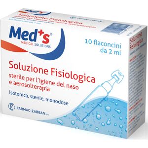 Med's Soluzione Fisiologica Aerosolterapia 10 Flaconcini