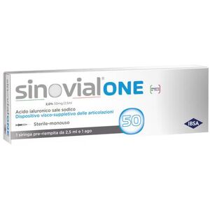 Ibsa farmaceutici italia srl SINOVIAL ONE SIRINGA 2% 50mg/2,5ml 1 Pezzo