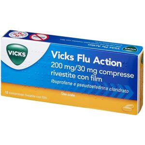 Procter & gamble srl VICKS FLU ACTION 12 COMPRESSE 200+30MG