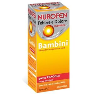 Reckitt benckiser h.(it.) spa NUROFEN FEBBRE DOLORE BAMBINI 100MG/5ML Gusto Fragola 150ml