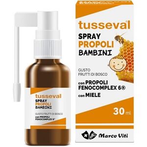 Marco viti farmaceutici spa TUSSEVAL GOLA SPRAY PROPOLI FRUTTI DI BOSCO BAMBINO