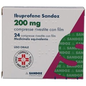 Sandoz Spa Ibuprofene San*24cpr Riv 200mg