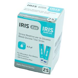 Alpha Iris Evo Strisce Glicemia 25pz Scadenza Dicembre 2024
