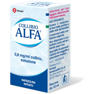 Dompe' Farmaceutici Spa Collirio Alfa Decongestionante*collirio 10 Ml 0,8 Mg/ml