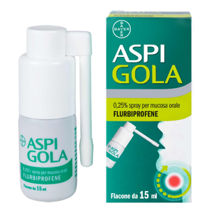 Bayer Spa Aspi Gola*spray Mucosa Orale 15 Ml 0,25%