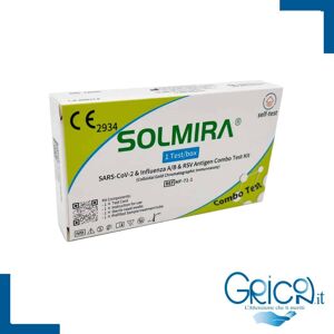 Solmira Test Combo Covid Influenza A/B & RSV Test Kit 4 in 1 Scadenza 06/24 - 5 pz