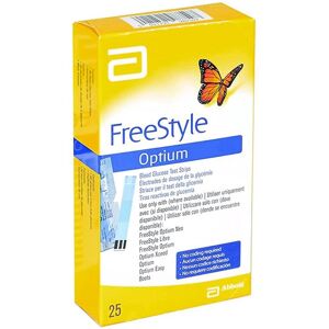 Freestyle Optium Strisce Reattive Glicemia 25 Pezzi