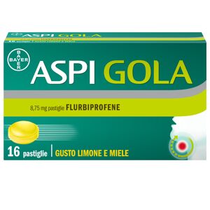 Aspi Gola Con Flurbiprofene Per Gola Infiammata E Mal Di Gola Limone Miele 16 Pastiglie