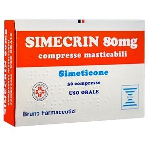 Simecrin Trattamento Gonfiore Addominale 30 Compresse Masticabili