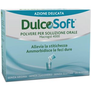 Dulcosoft Lassativo Delicato Per Stitichezza Macrogol 4000 Adulti E Bambini 20 Bustine