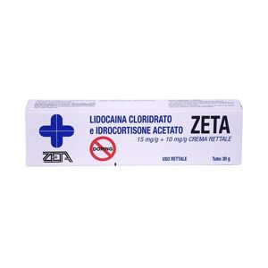 Zeta Farmaceutici Spa Lidocaina Idrocortisone Crema Rettale 30g 1,5%+1% - Coadiuvante per Patologie Emorroidarie